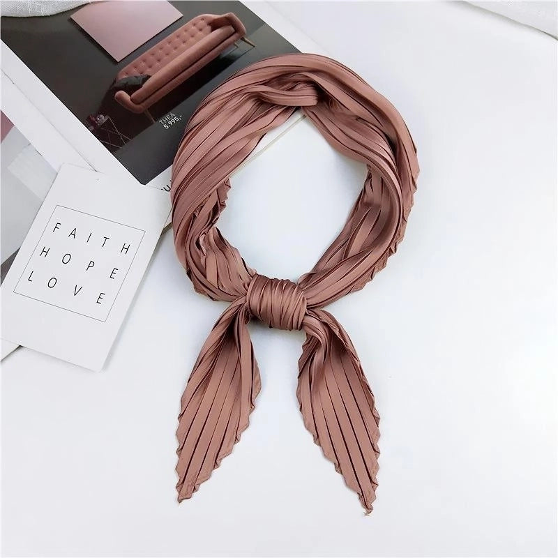 Unisex Sweet Solid Color Silk Silk Scarf