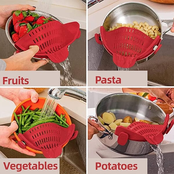 🔥Kitchenware hot selling section🔥Clip-on colander