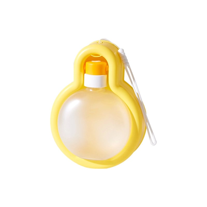 Pet Out Accompanying Cup Cat And Dog Portable Lanyard Foldable Water Bottle Large Capacity Drinking Water Bottle Dog Bowl Cross-border