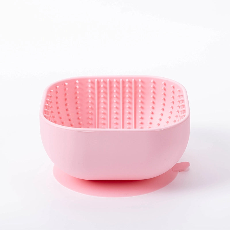 Elegant Minimalist Silica Gel Solid Color Pet Tableware