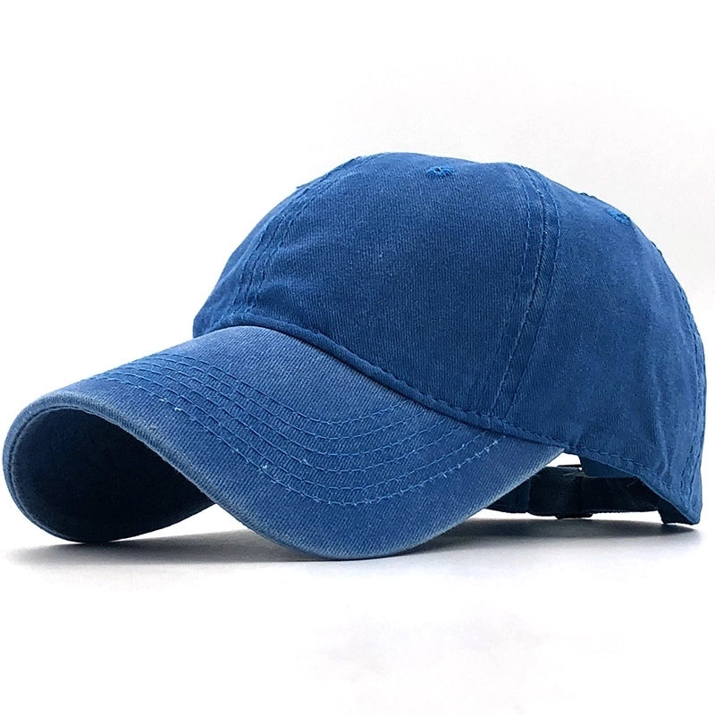 Korean Washed Cotton Distressed Baseball Hat