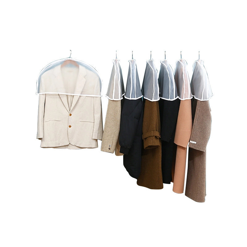 Dust Cover Clothes Hanging Bag Household PEVA Transparent Coat Dust Cover Half-body Suit Clothes Dust Cover
