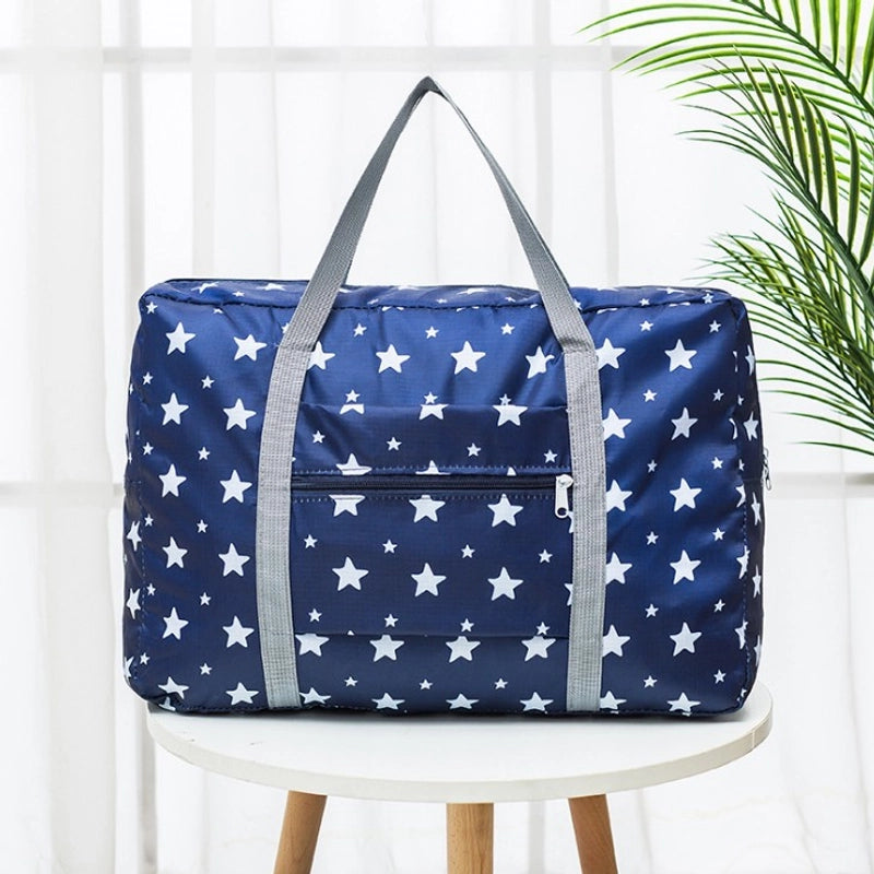 Travel Handbag Luggage Travel Storage Bag Large Capacity Shoulder Bag Waterproof Folding Bag Set Tie Rod For Hair