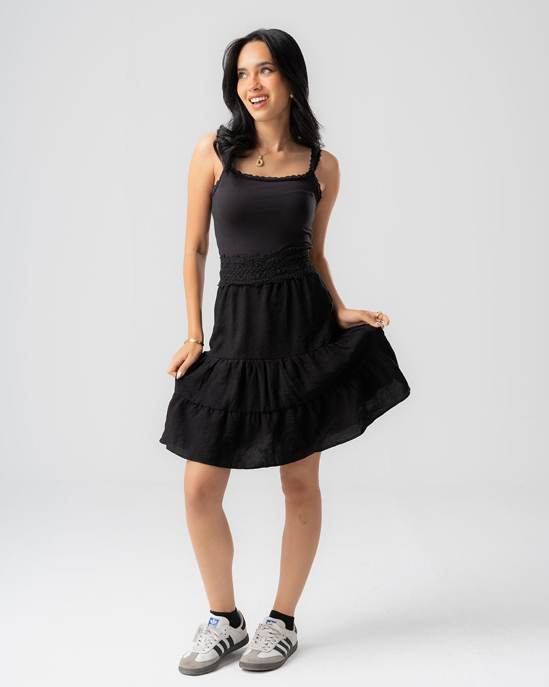 Women's Guipure Knee Skirt