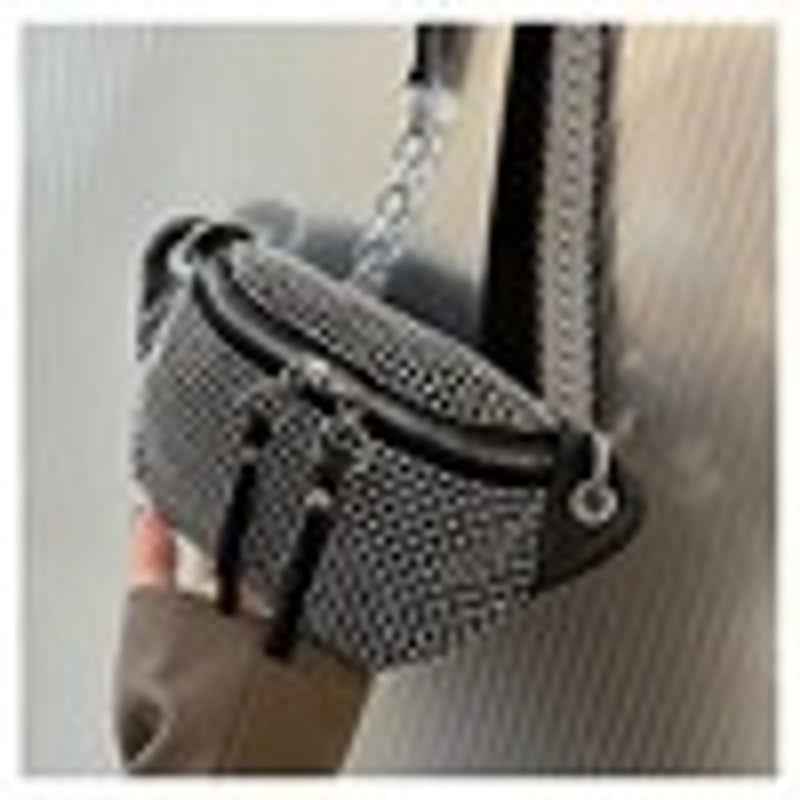 Women's Medium Pu Leather Geometric Streetwear Dumpling Shape Zipper Crossbody Bag