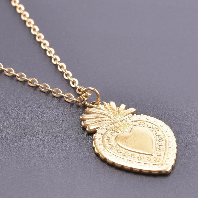 304 Stainless Steel Minimalist Classic Style Plating Strawberry Pendant Necklace