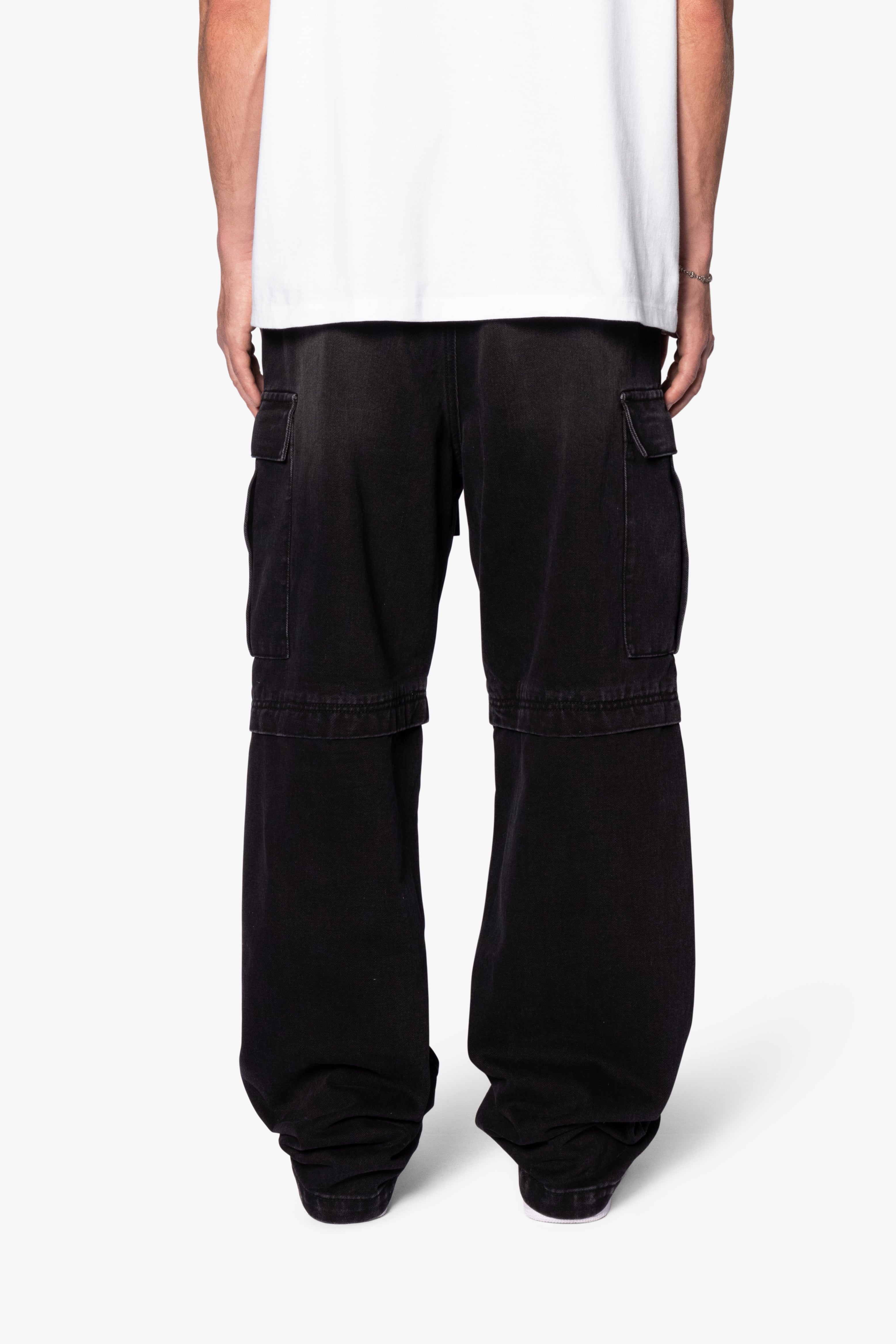 Ultra Baggy Dirty Rain Cargo Denim - Black