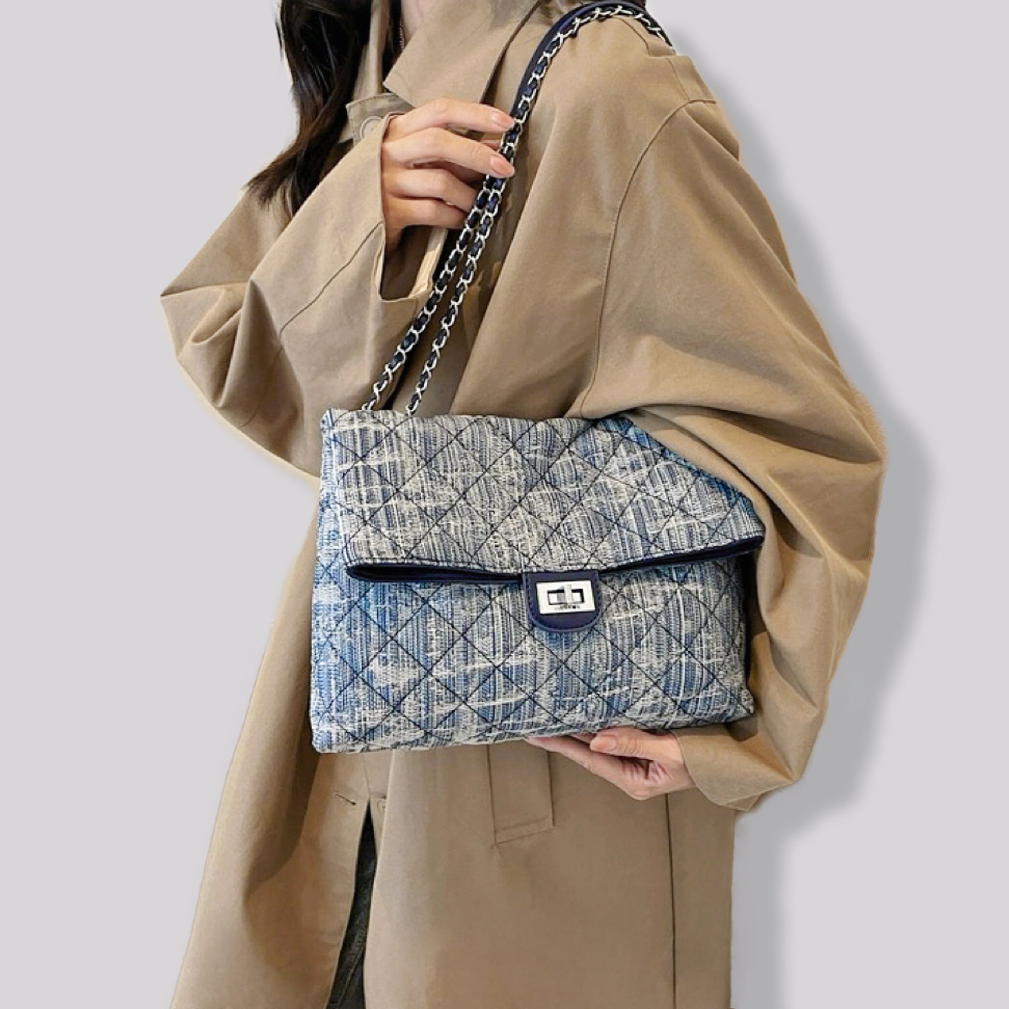 Chain Denim Bag