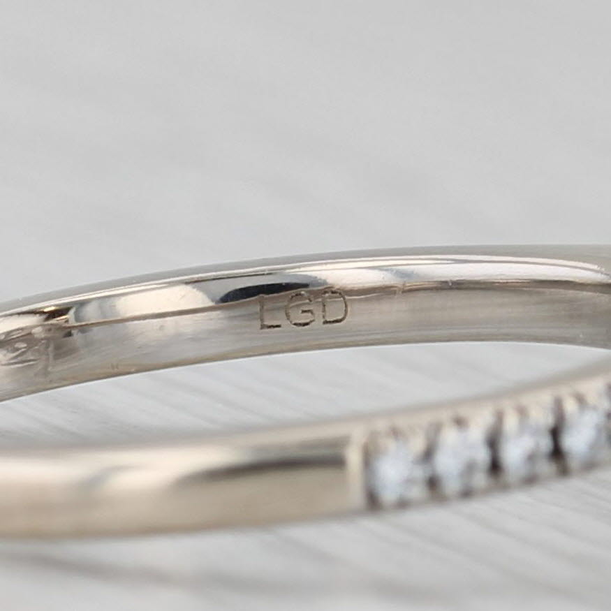 Lab Grown Oval Diamond Engagement Ring 18k White Gold Size 7 IGI 2.32ctw