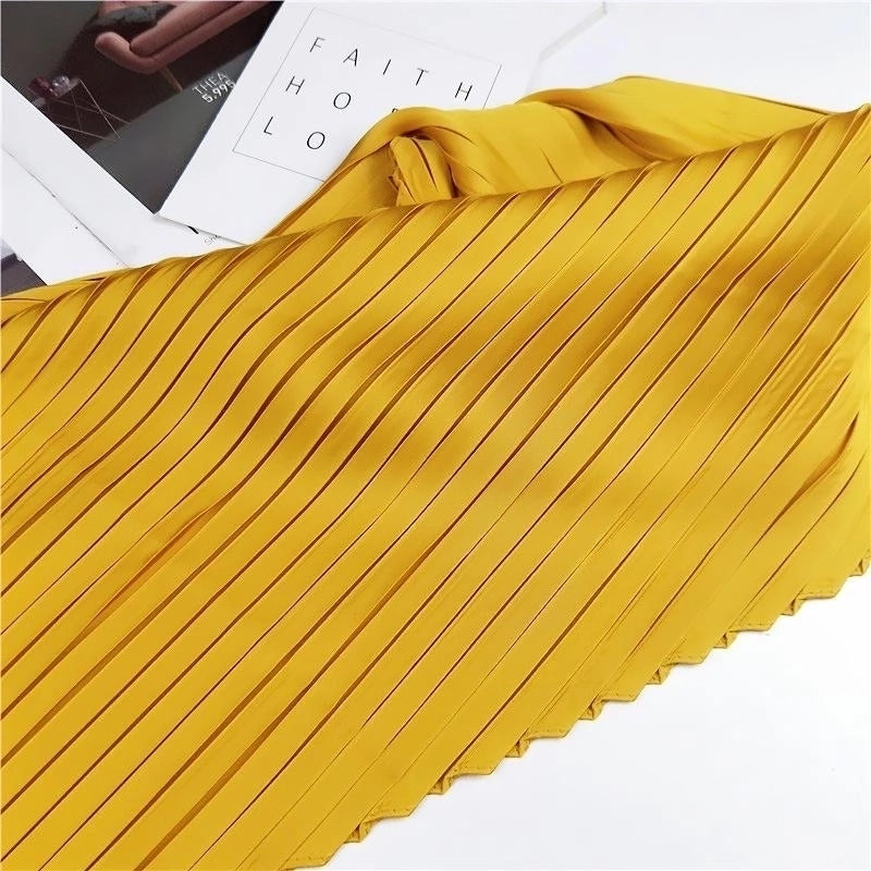 Unisex Sweet Solid Color Silk Silk Scarf