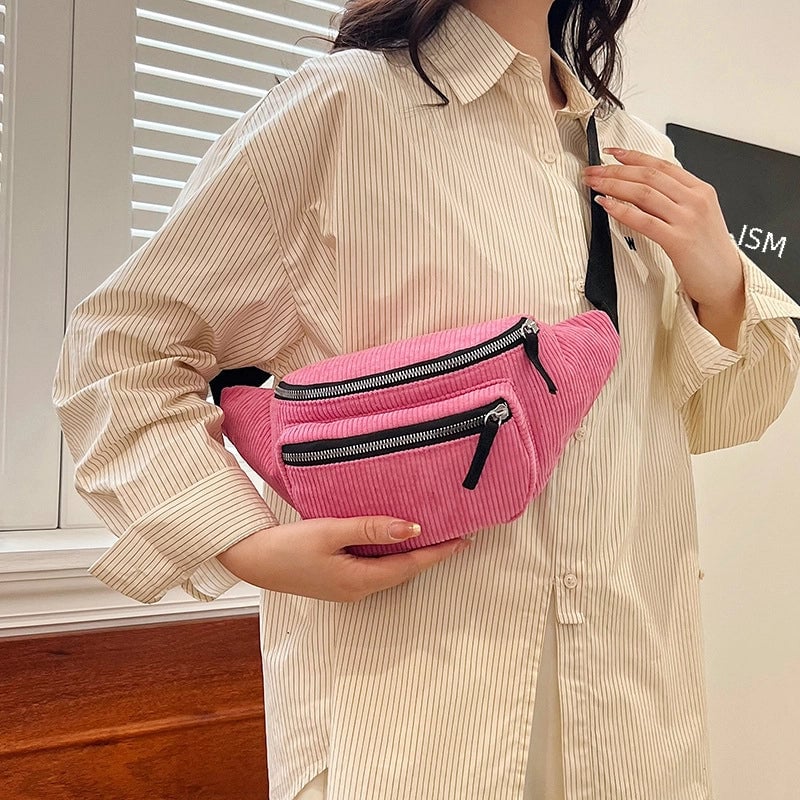 Four Seasons Multi-functional  Waist Bag Female Men And Women Close-fitting Anti-theft Chest Bag Outdoor Fashion Casual Bag Crossbody Bag