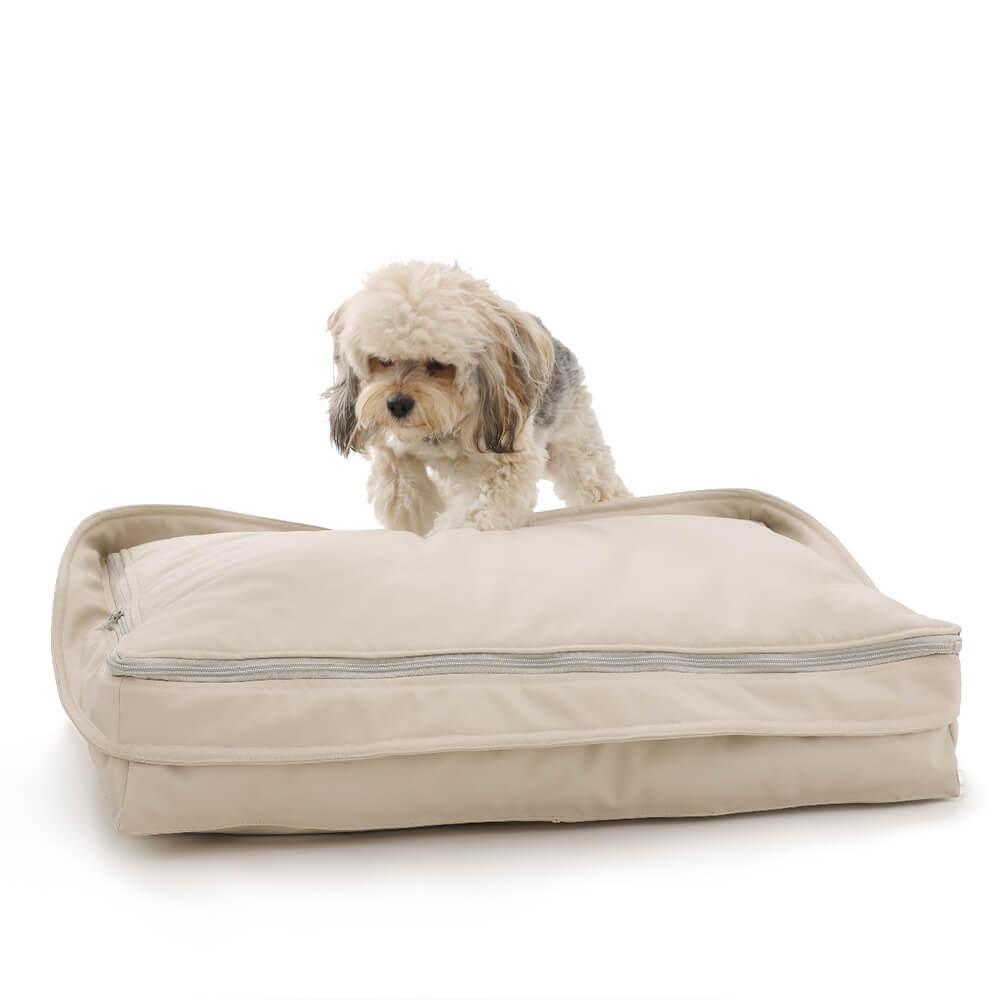 Multifunctional Faux Lambswool & Leather Pet Nest Dog Bed