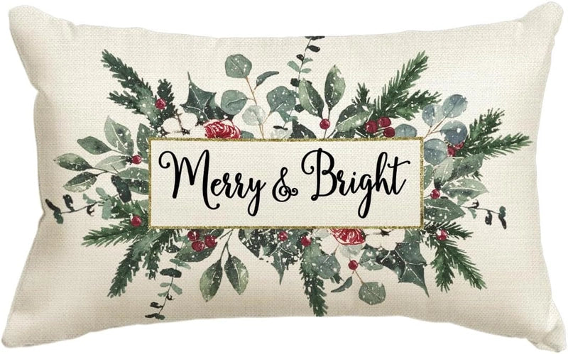 Christmas Vacation Letter Linen Pillow Cases Couch & Sofa Decor