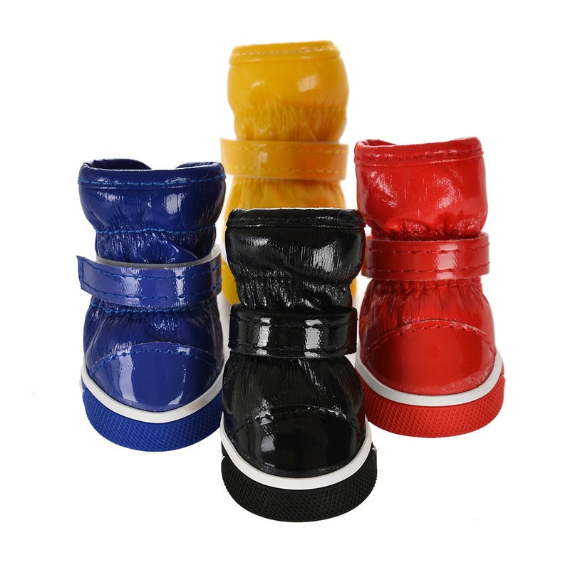 4pcs Waterproof Dog Cat Shoes