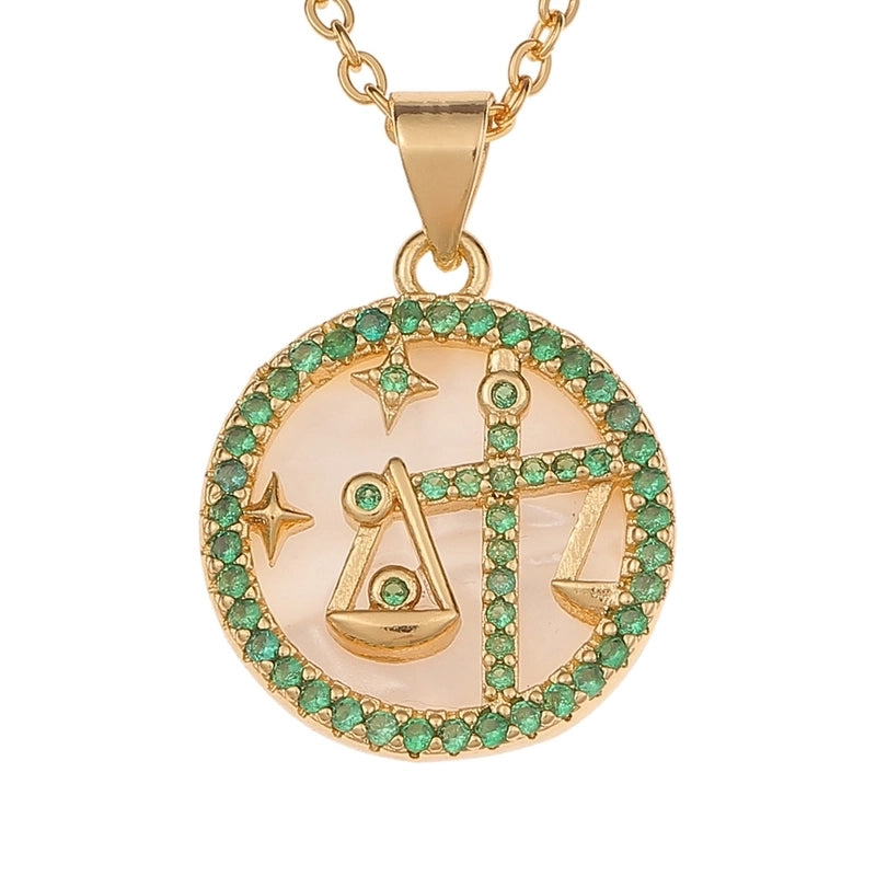 Copper Inlaid Zircon Copper Necklaces