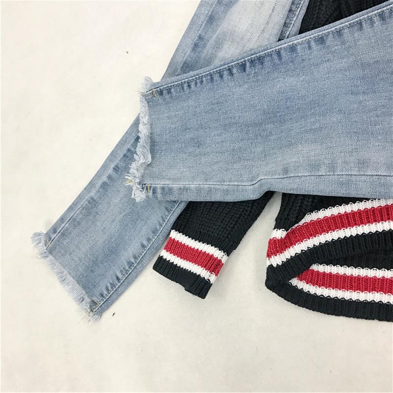 Strapped Steel Ring Jeans