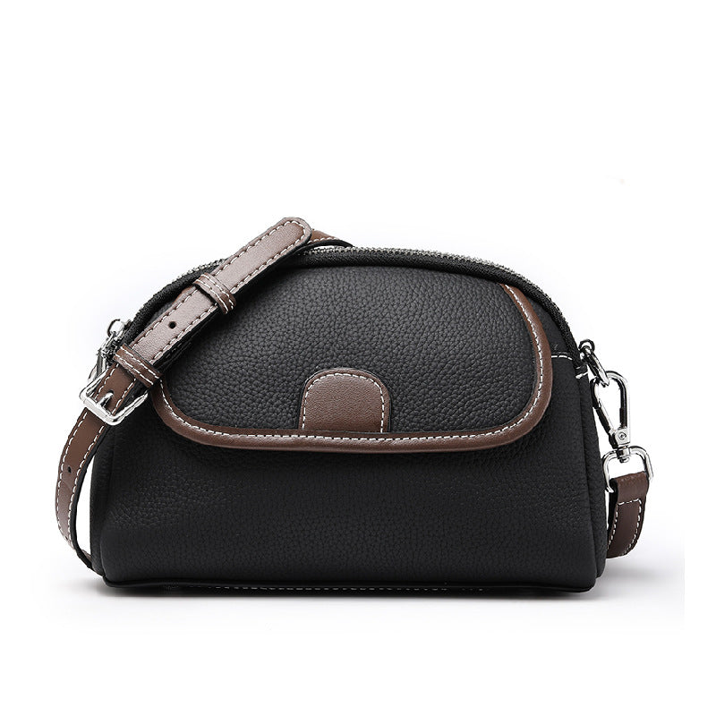 Customizable Genuine Leather Girls' Crossbody Bag