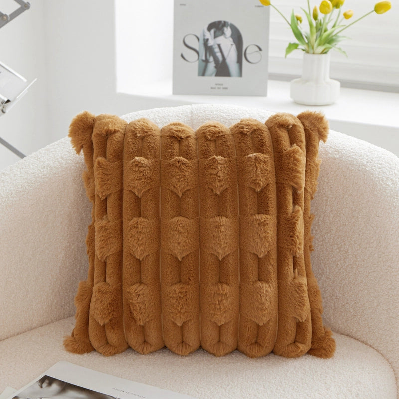 Casual Elegant Minimalist Solid Color PP Cotton Plush Throw Pillow