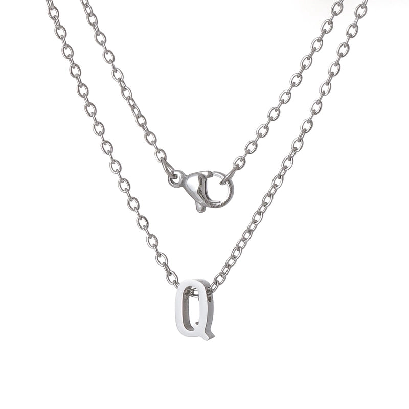 Titanium Steel Minimalist Plating Letter None Necklace