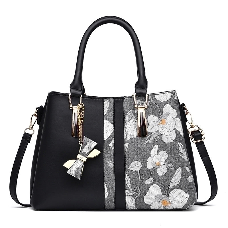 Women's Large All Seasons Pu Leather Classic Style Handbag