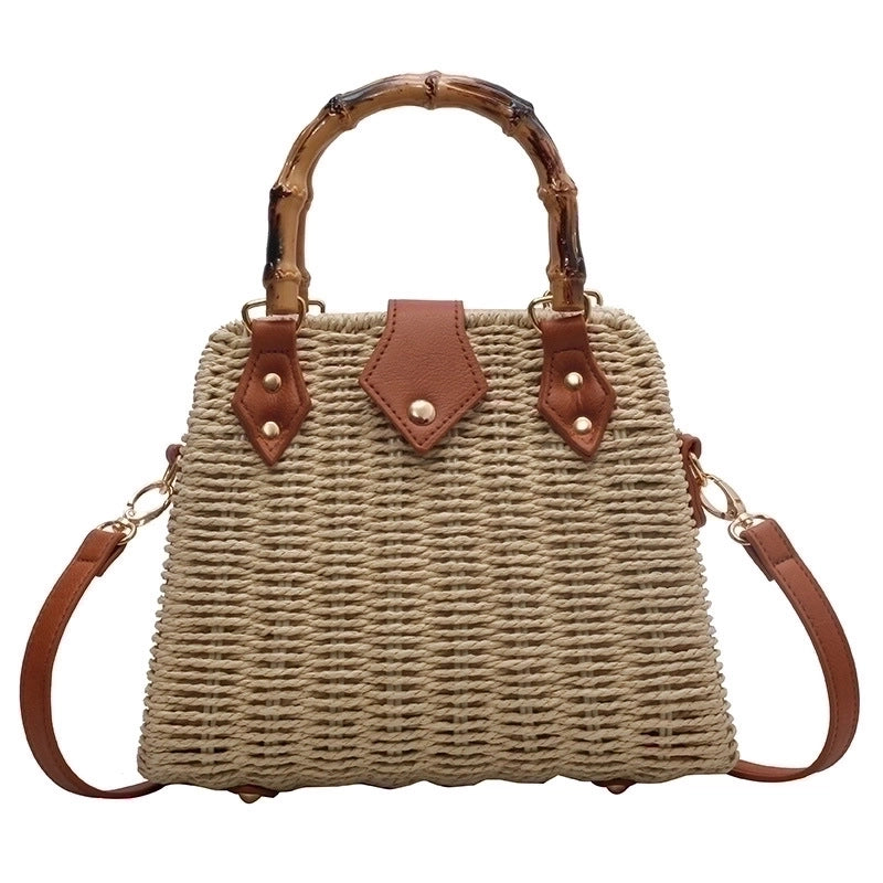 Women's Medium Spring&summer Straw Vintage Style Handbag