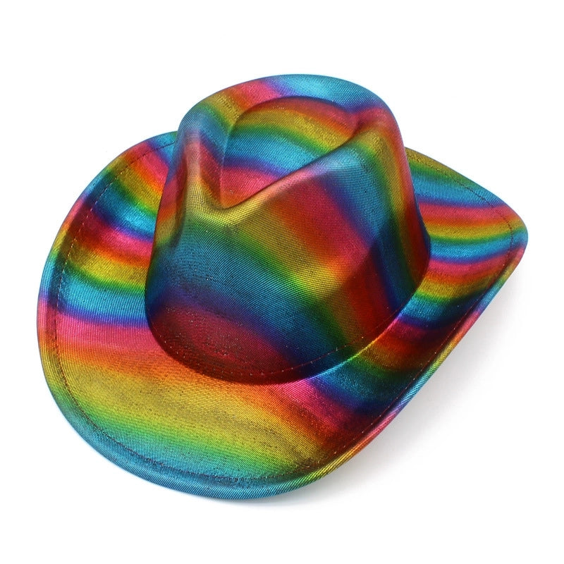 Hot Selling Colorful Striped Western Denim Hat Birthday Party Holiday Party Topper Christmas Knight Hat