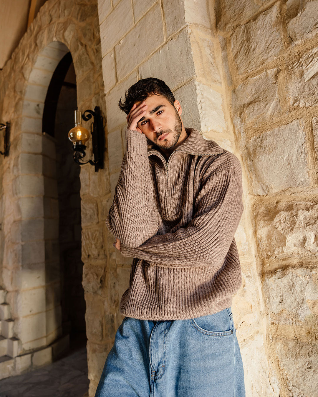 Men Knitted Tricot Pullover