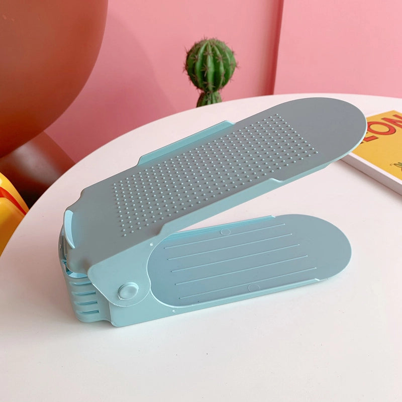 Cute Bear Solid Color Plastic Storage Rack