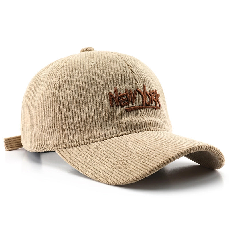 Unisex Vintage Style Minimalist Letter Embroidery Curved Eaves Baseball Cap