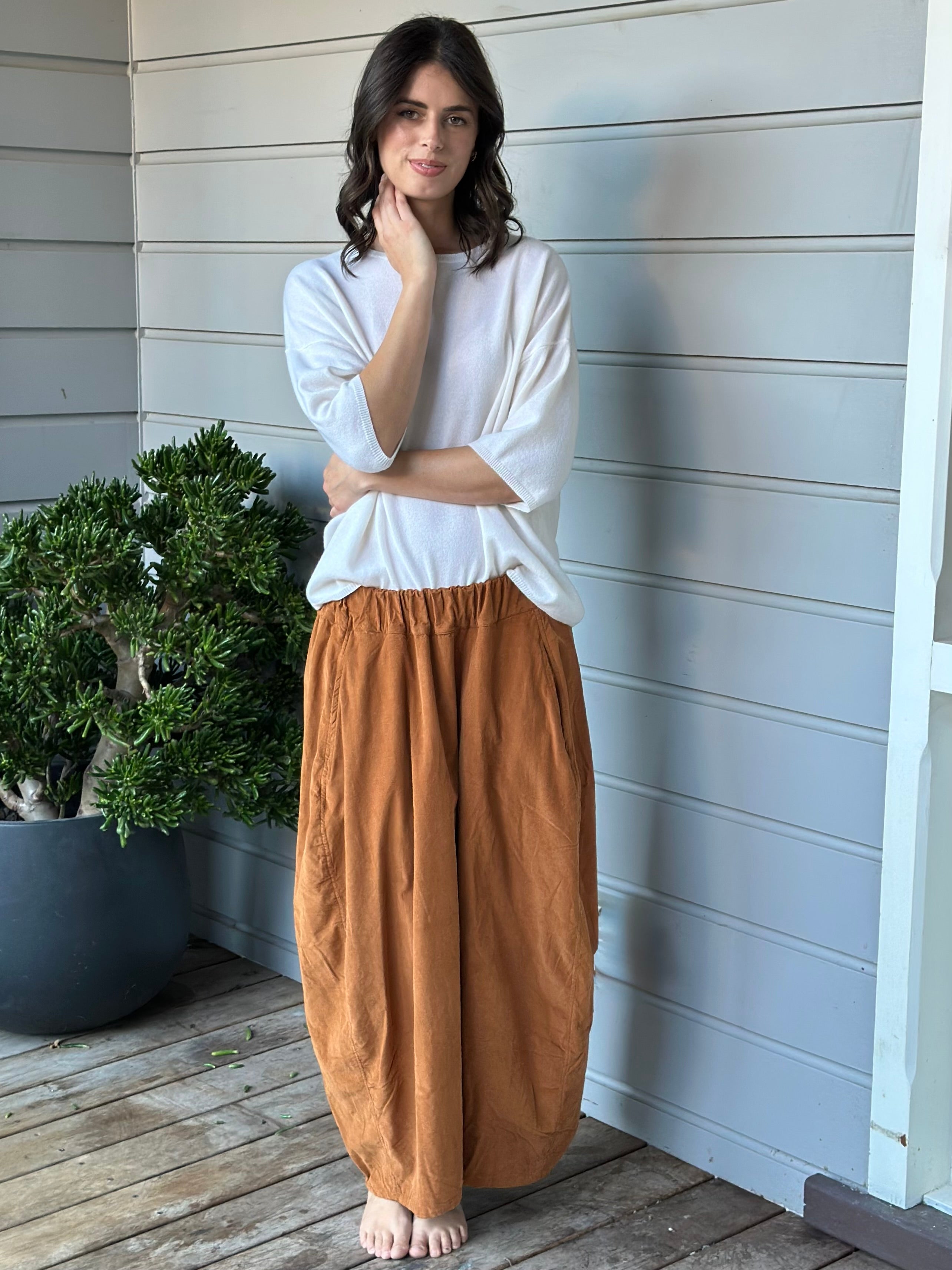 lana skirt - caramel cord
