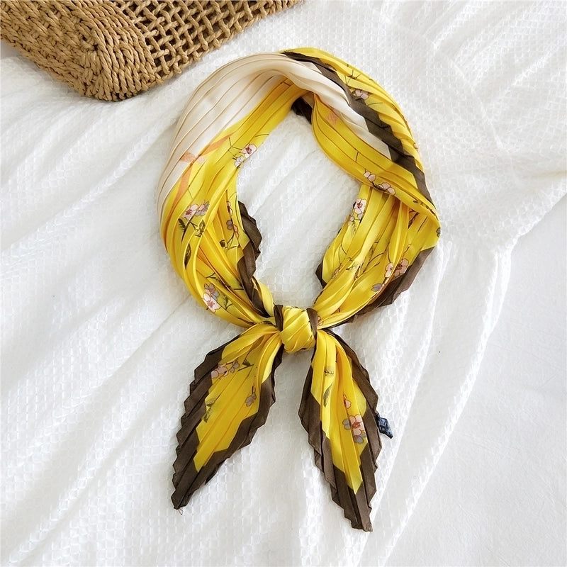 Thin Silk Small Square Scarf