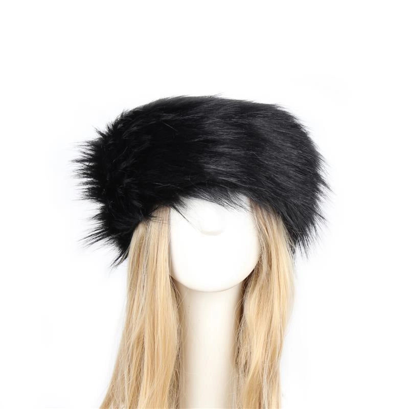 P0202 Fashion Color Mao Mao Head Ring Head Ring Imitation Fur Warm Headgear Cap Children Europe And The United States New