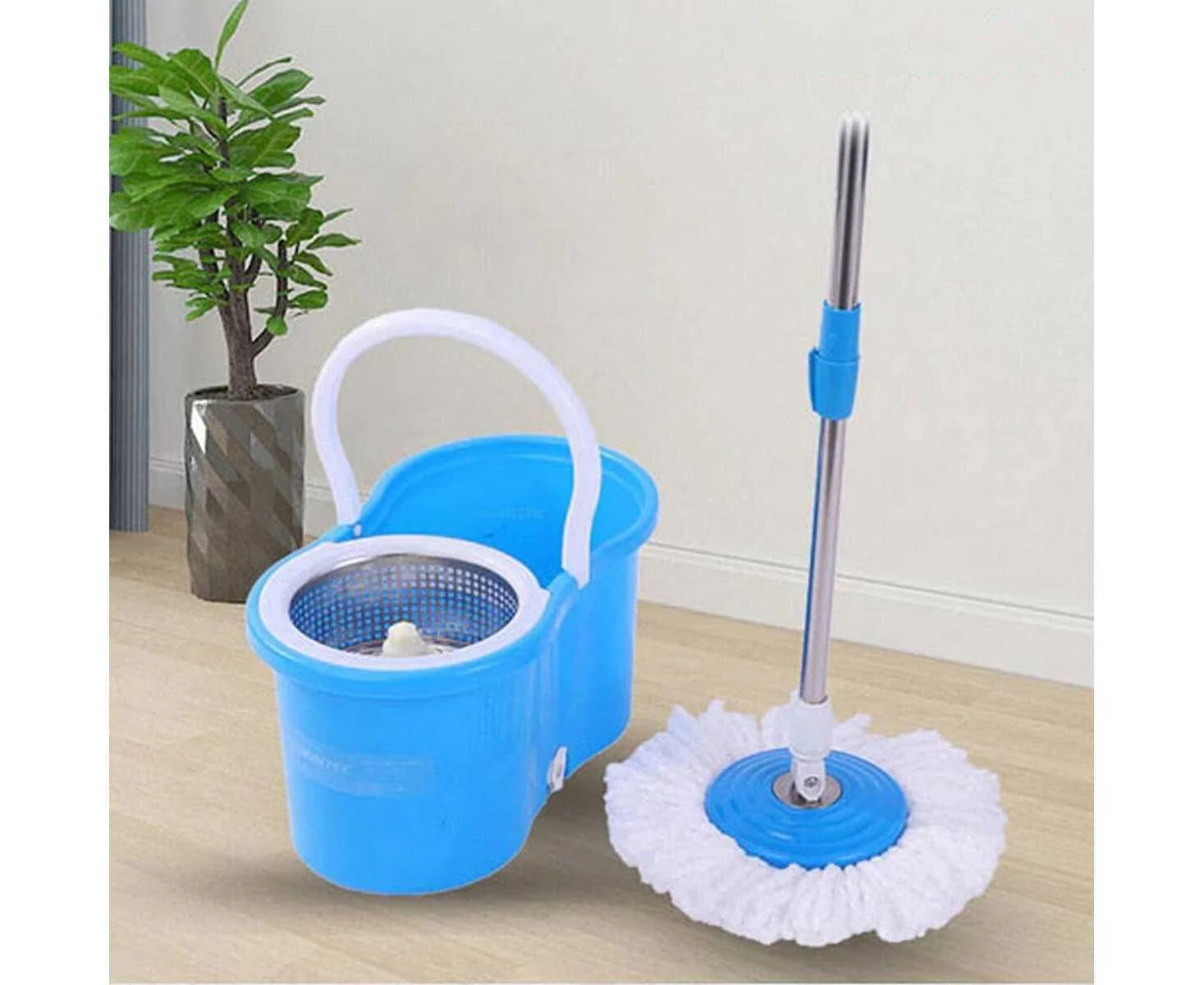 Spin Mop and Bucket with Wringer Set.