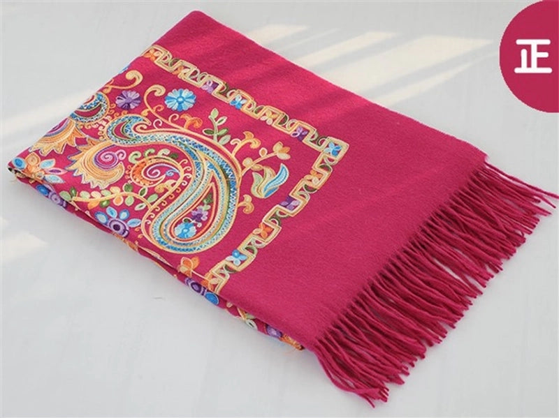 Women's Elegant Printing Imitation Cashmere Shawl