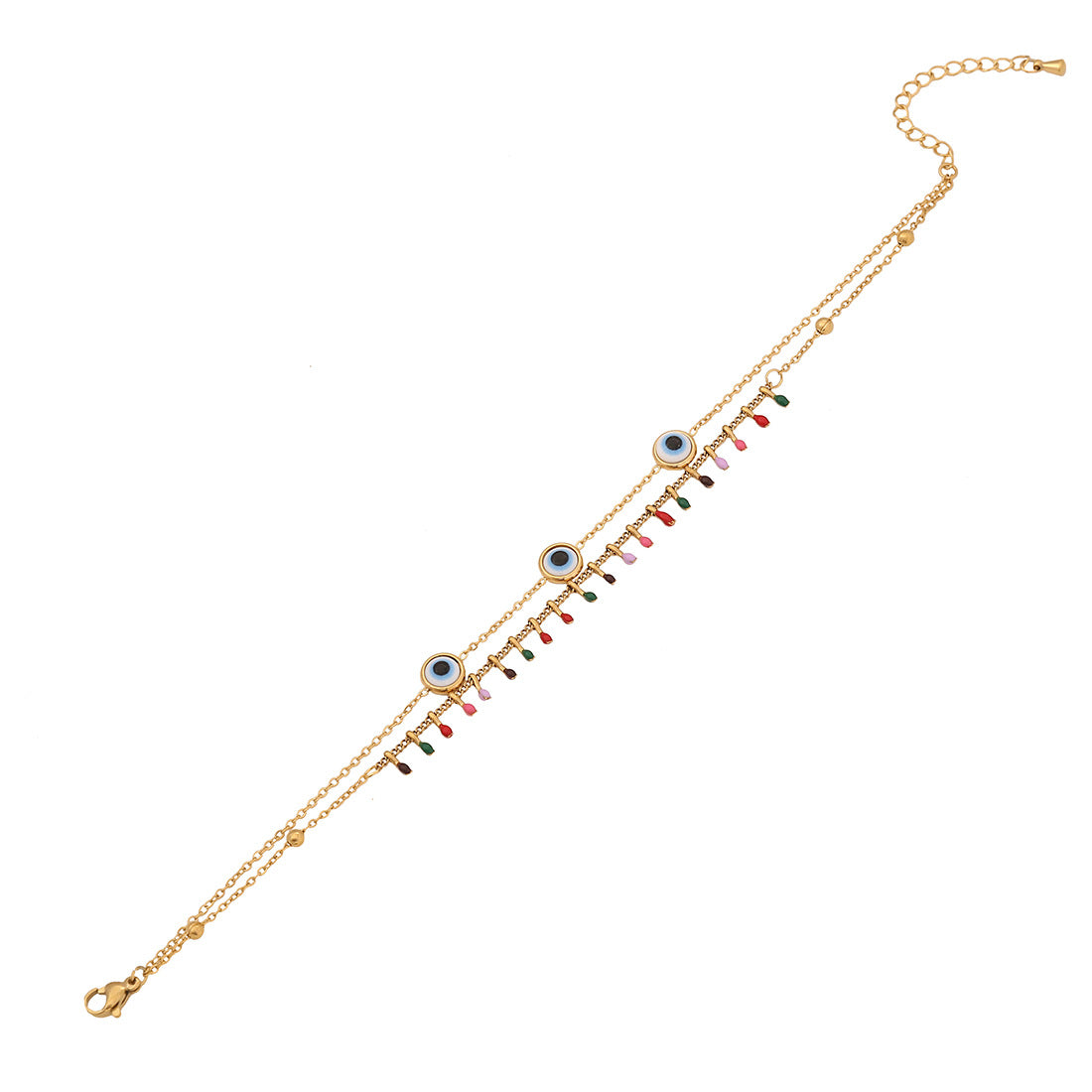 Women Fashion Heart Stainless Steel Anklets