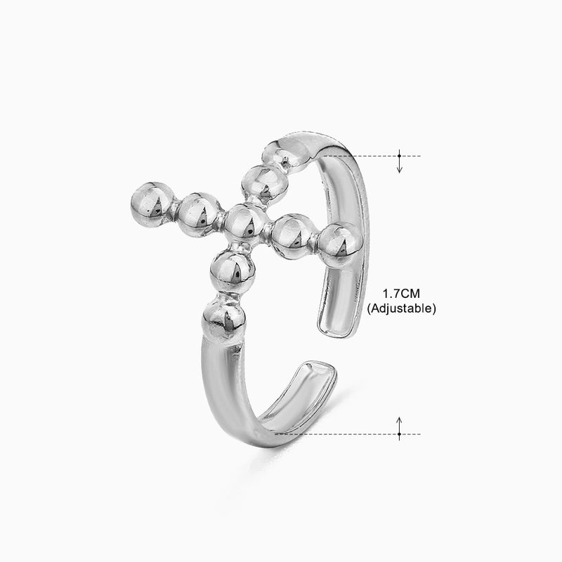 3 Pieces Basic Classic Style Geometric Leaf Stainless Steel Plating Open Rings