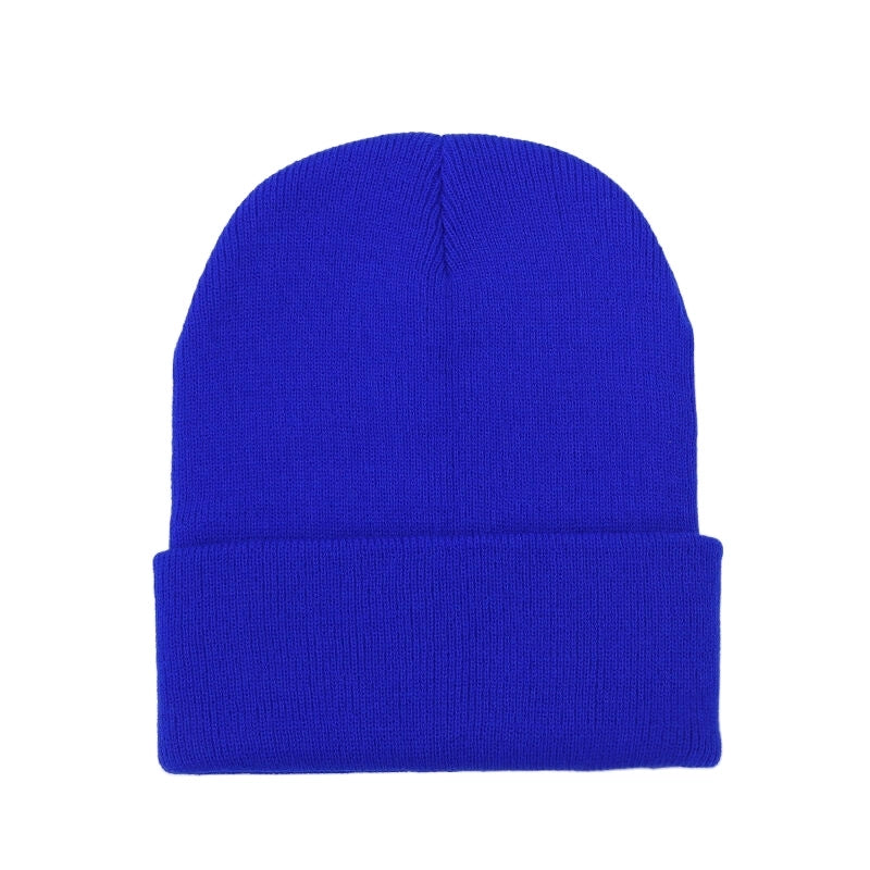 Hat Women's Autumn And Winter Korean Style Solid Color Wool Hat Trendy Japanese Style Warm Knitted Hat Outdoor Wool Hat