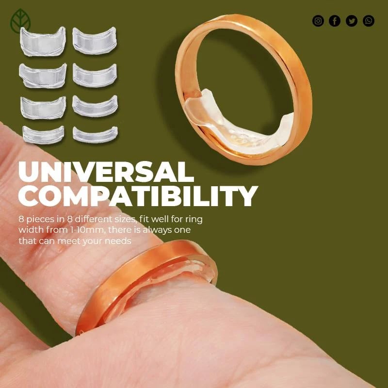 🎉BUY MORE SAVE MORE🎁8Pcs Silicone Invisible Ring Size Adjuster