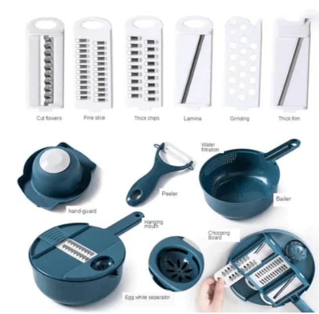 12-IN-1 Multi-Function Food Chopper