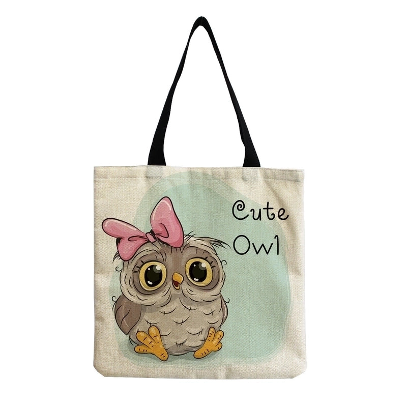 Women's Casual Cartoon Shopping Bags