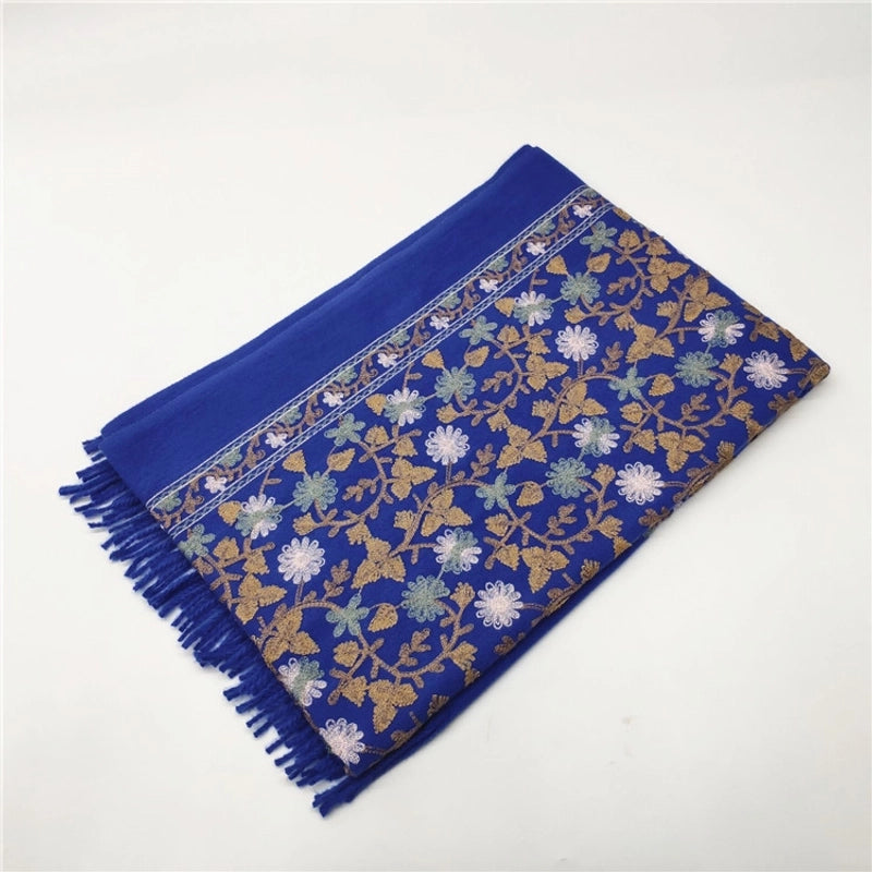 Women's Retro Ethnic Style Printing Imitation Cashmere Scarf