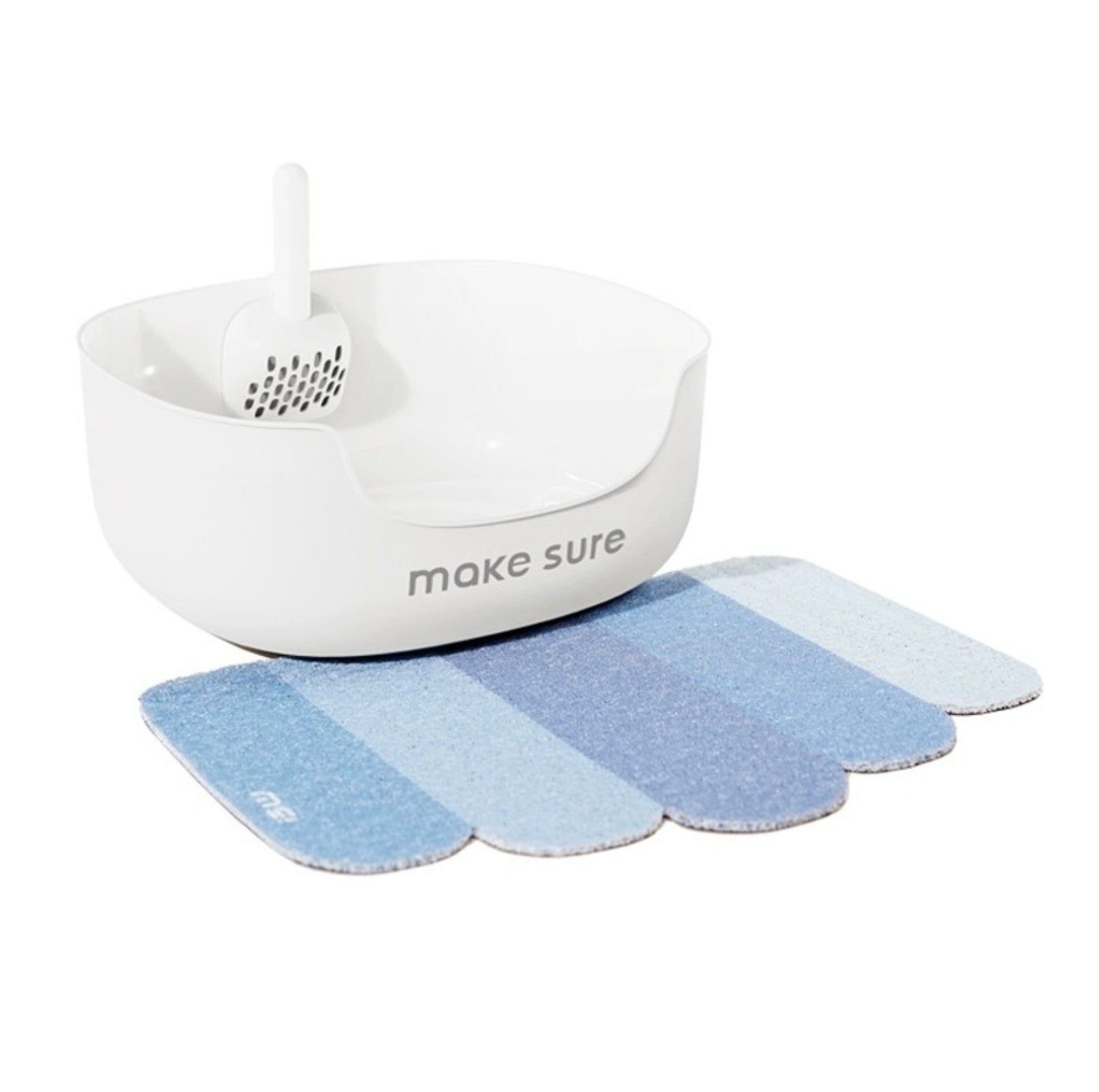 Makesure Open Cat Litter Tray Cat Litter Box  (Litter mat included)