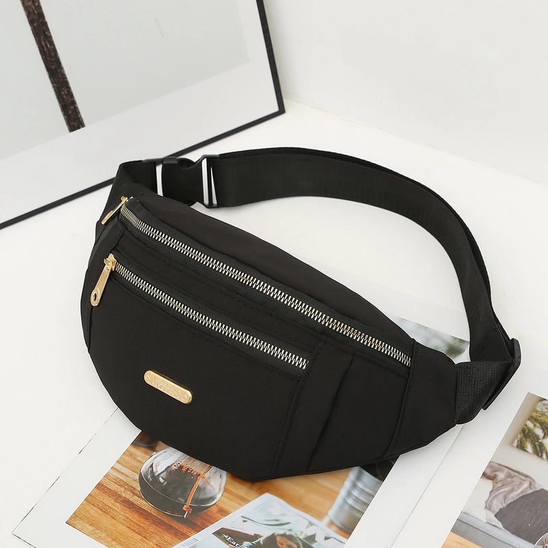 Women's Streetwear Solid Color Nylon Waist Bags