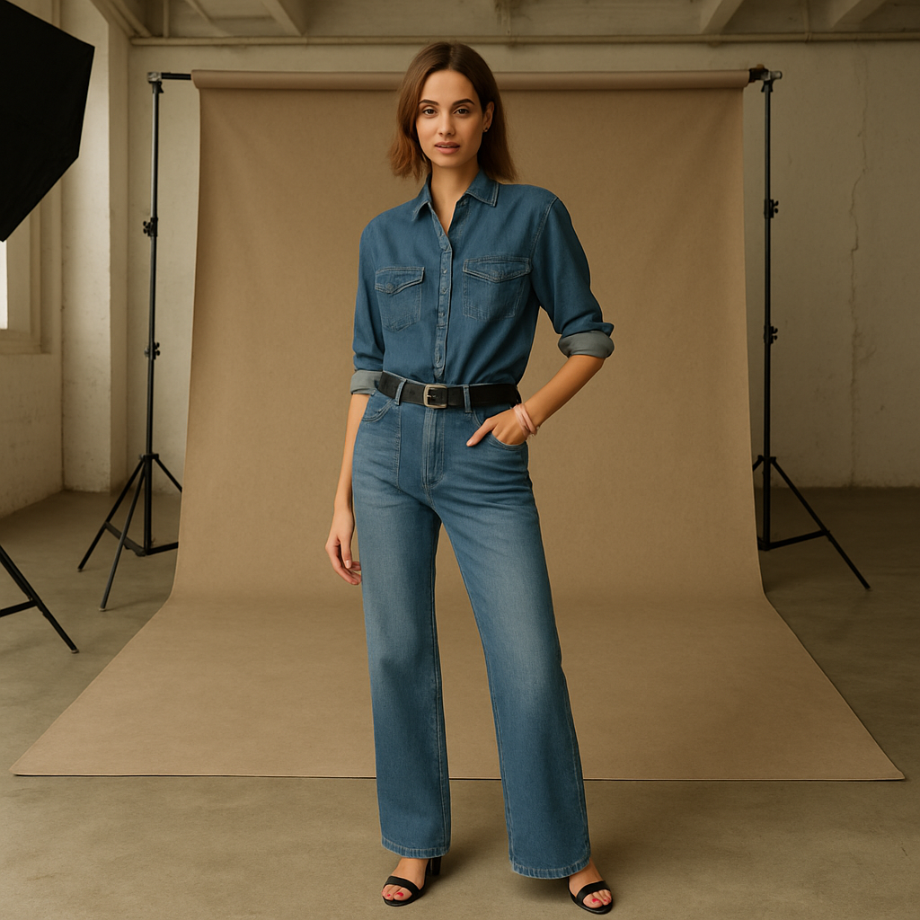 Vintage Style Sailor Wide Trousers