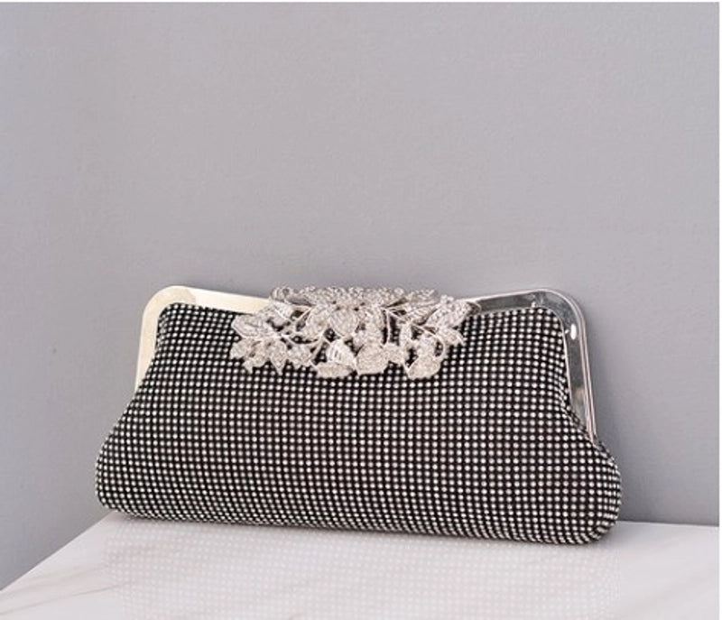 Pu Leather Solid Color Square Evening Bags