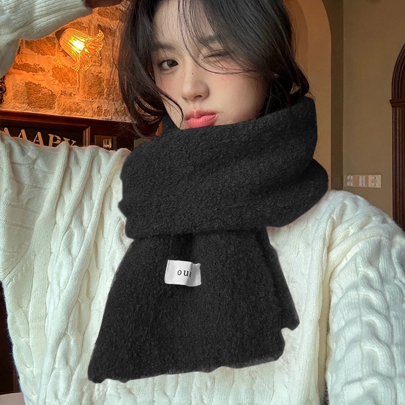 Women's Minimalist Solid Color Imitation Cashmere Scarf