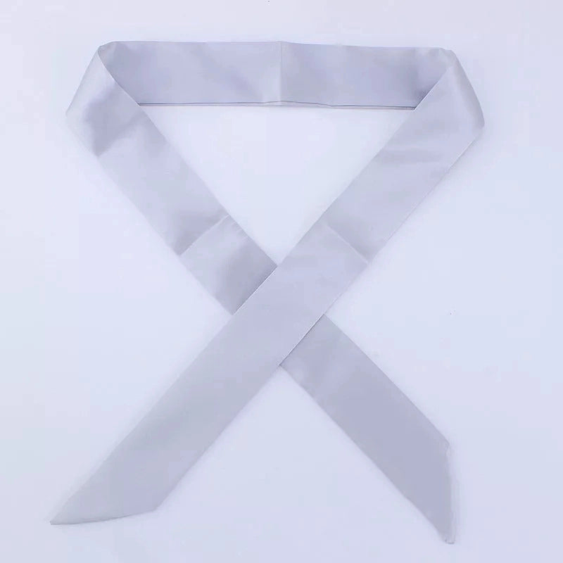 Women's Minimalist Solid Color Satin Silk Scarves