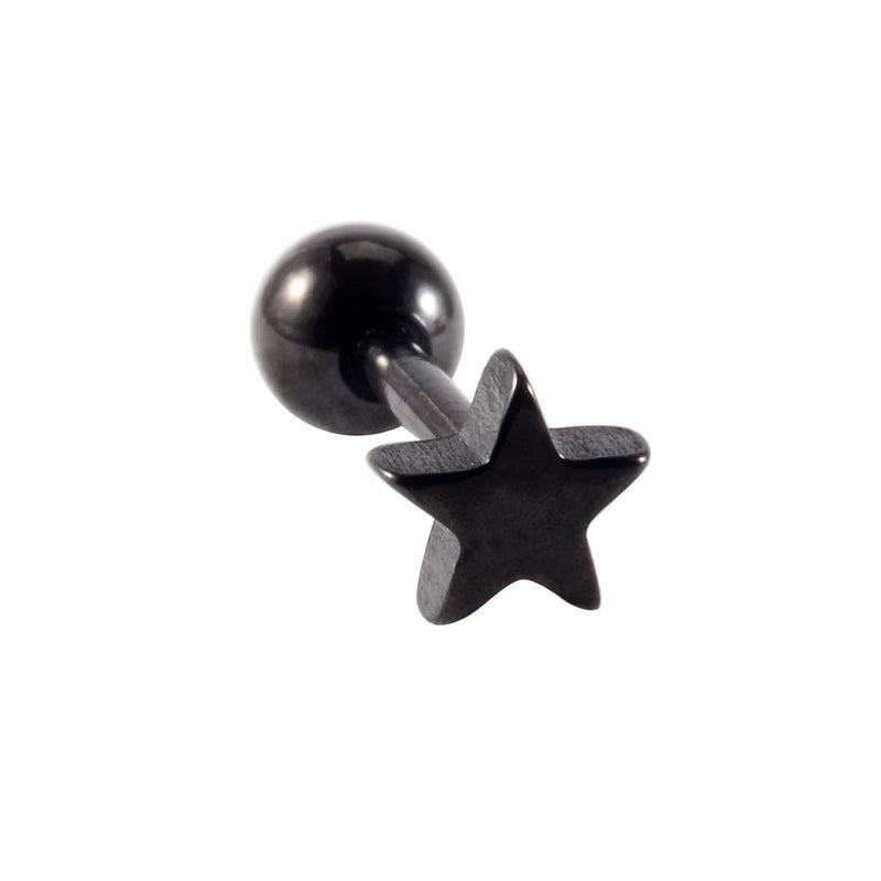 1 Piece Ear Cartilage Rings & Studs Casual Elegant Vacation Star Moon 304 Stainless Steel Plating 18K Gold Plated Lip Rings Ear Cartilage Rings & Studs