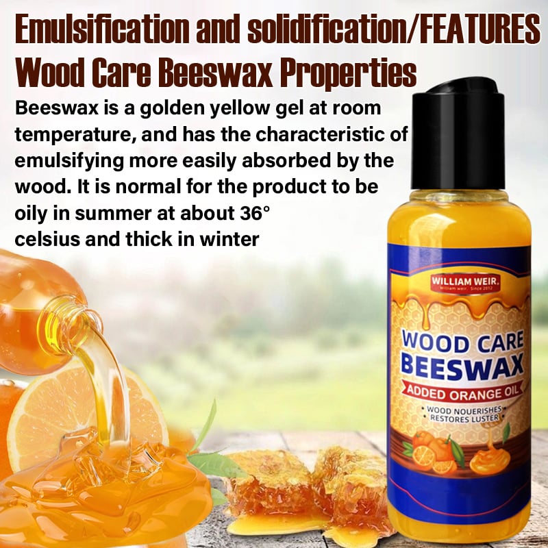 Natuurlijke Bijenwas & Sinaasappelolie Houtconditioner