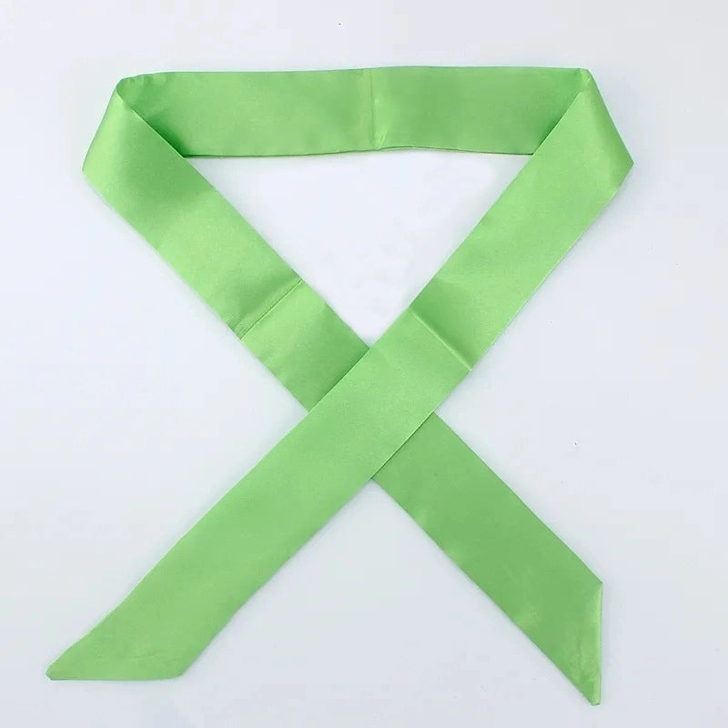 Women's Minimalist Solid Color Satin Silk Scarves